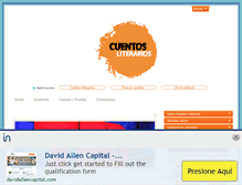 Tablet Screenshot of cuentosliterarios.com